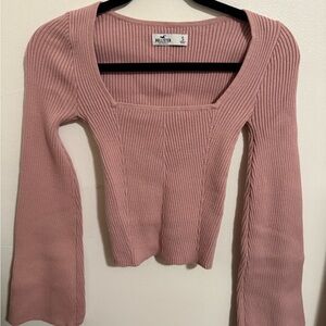 Hollister Dusty Pink Ribbed Top